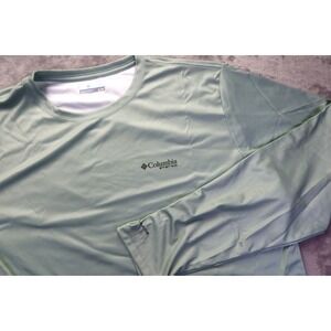 Columbia PFG Long Sleeve Sea Grass Green Fishing Shirt‎ Men's Size XL